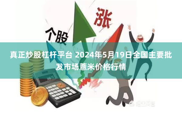 真正炒股杠杆平台 2024年5月19日全国主要批发市场薏米价格行情