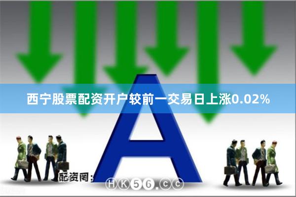 西宁股票配资开户较前一交易日上涨0.02%